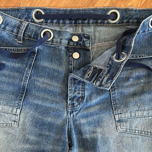 Flamingo Grommet Drawstring Jeans - Picture 5 of 10